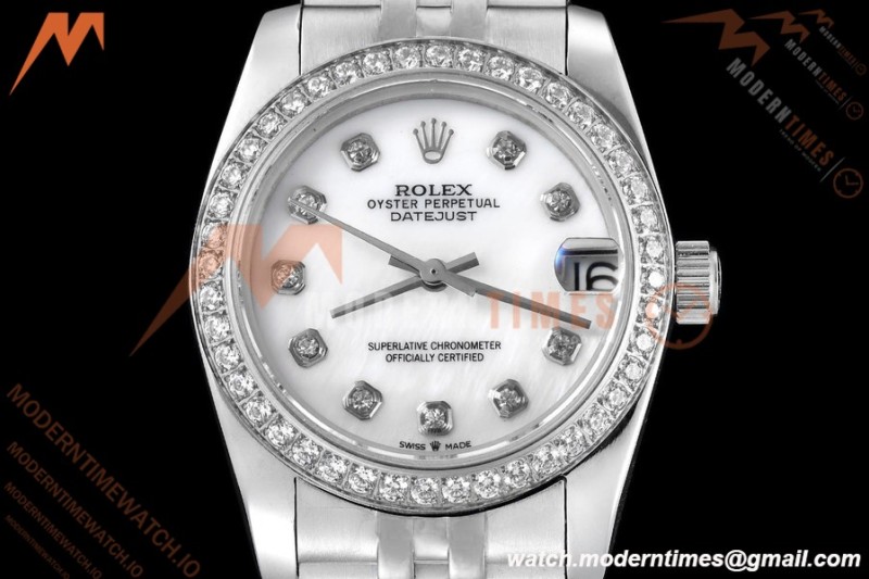 Rolex - Datejust Ladies 278384 31mm Jub Dia SS/SS W-Mop/Dia GDF MY8215