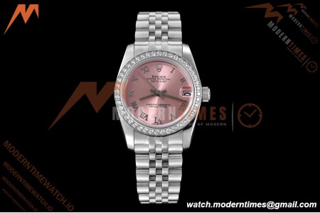 Rolex - Datejust Ladies 278384 31mm Jub Dia SS/SS Pink/Rmn GDF MY8215