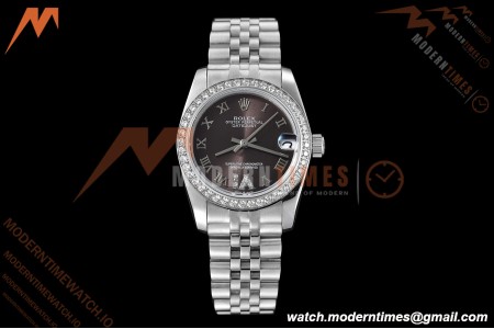 Rolex - Datejust Ladies 278384 31mm Jub Dia SS/SS Gry/Rmn/Dia GDF MY8215