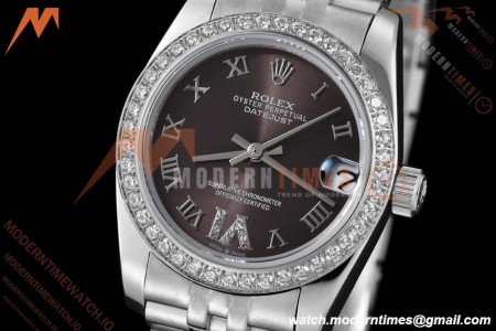 Rolex - Datejust Ladies 278384 31mm Jub Dia SS/SS Gry/Rmn/Dia GDF MY8215
