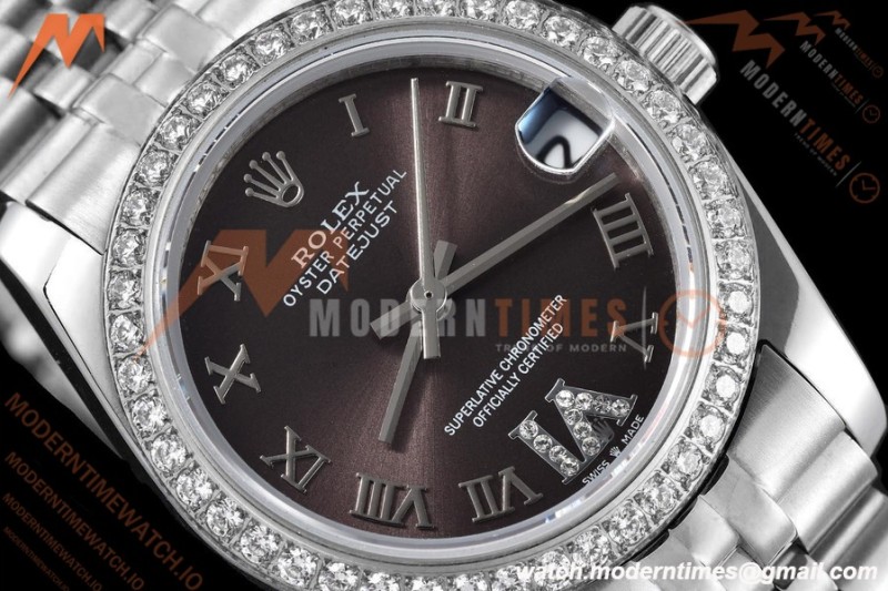 Rolex - Datejust Ladies 278384 31mm Jub Dia SS/SS Gry/Rmn/Dia GDF MY8215