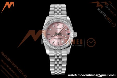 Rolex - Datejust Ladies 278384 31mm Jub Dia SS/SS Pink/Stk GDF MY8215
