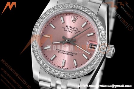 Rolex - Datejust Ladies 278384 31mm Jub Dia SS/SS Pink/Stk GDF MY8215