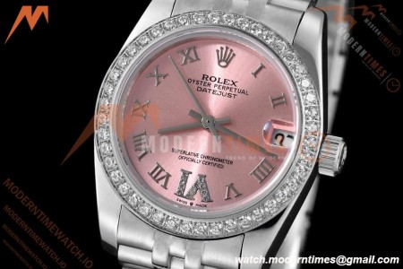 Rolex - Datejust Ladies 278384 31mm Jub Dia SS/SS Pink/Rmn/Dia GDF MY8215