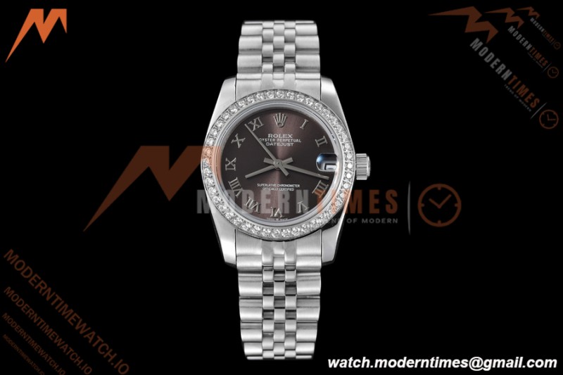 Rolex - Datejust Ladies 278384 31mm Jub Dia SS/SS Gry/Rmn GDF MY8215