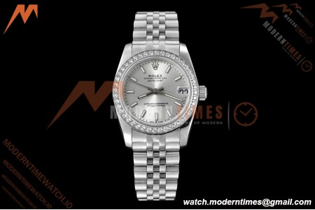 Rolex - Datejust Ladies 278384 31mm Jub Dia SS/SS Silv/Stk GDF MY8215
