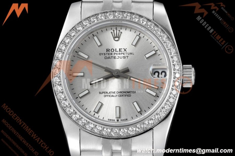 Rolex - Datejust Ladies 278384 31mm Jub Dia SS/SS Silv/Stk GDF MY8215