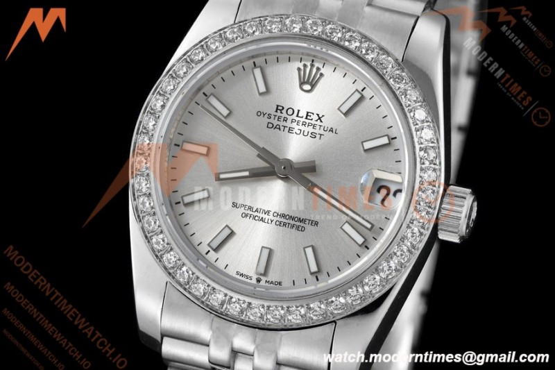 Rolex - Datejust Ladies 278384 31mm Jub Dia SS/SS Silv/Stk GDF MY8215