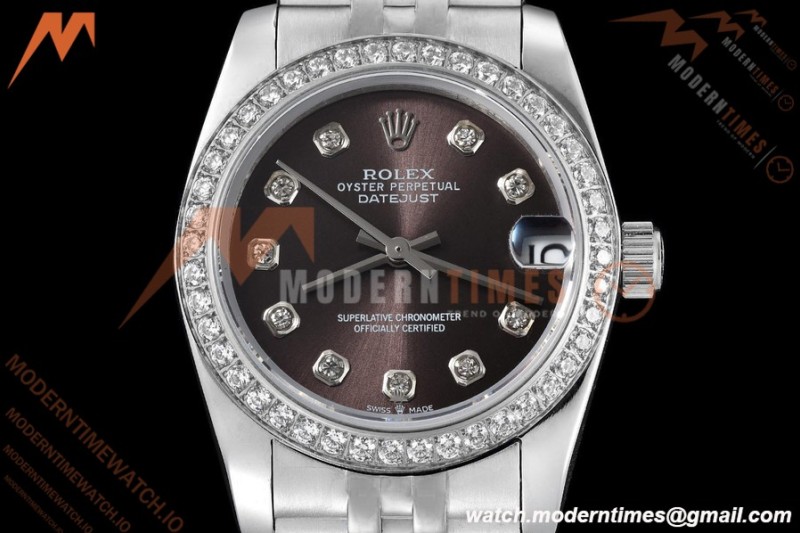 Rolex - Datejust Ladies 278384 31mm Jub Dia SS/SS Gry/Dia GDF MY8215