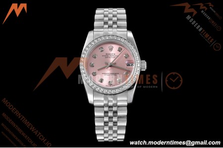 Rolex - Datejust Ladies 278384 31mm Jub Dia SS/SS Pink/Dia GDF MY8215