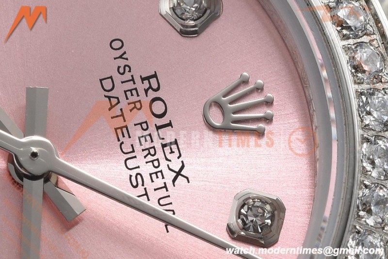 Rolex - Datejust Ladies 278384 31mm Jub Dia SS/SS Pink/Dia GDF MY8215