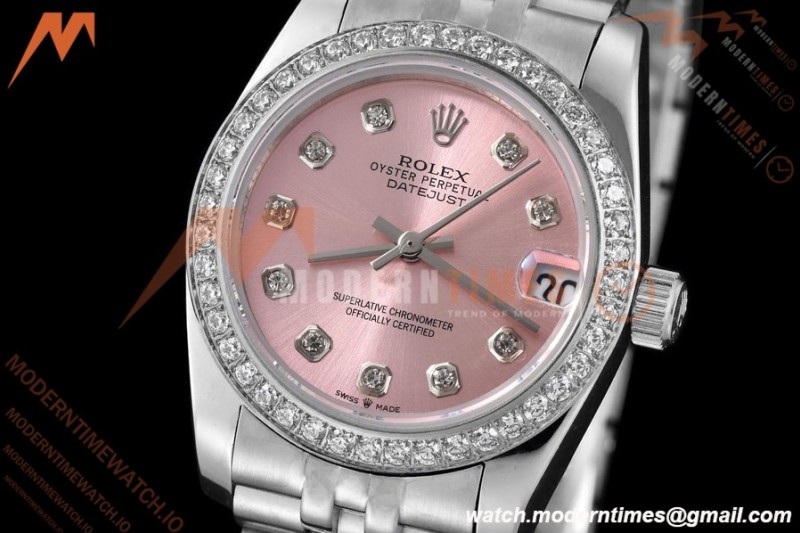 Rolex - Datejust Ladies 278384 31mm Jub Dia SS/SS Pink/Dia GDF MY8215