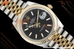 Rolex - DJ2 41mm 126333 Jub Flt Gold Wrapped Gain Weight YG/SS Blk/Stk 3EF V2 VR3235