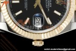 Rolex - DJ2 41mm 126333 Jub Flt Gold Wrapped Gain Weight YG/SS Blk/Stk 3EF V2 VR3235