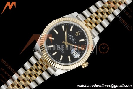 Rolex - DJ2 41mm 126333 Jub Flt Gold Wrapped Gain Weight YG/SS Blk/Stk 3EF V2 VR3235