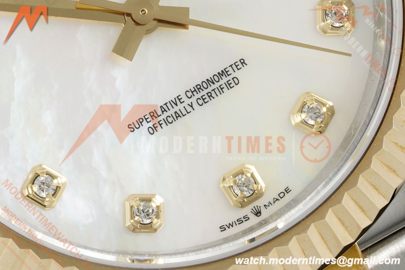 Rolex - DJ2 41mm 126333 Jub Flt Gold Wrapped Gain Weight YG/SS MOP/Dia 3EF V2 VR3235