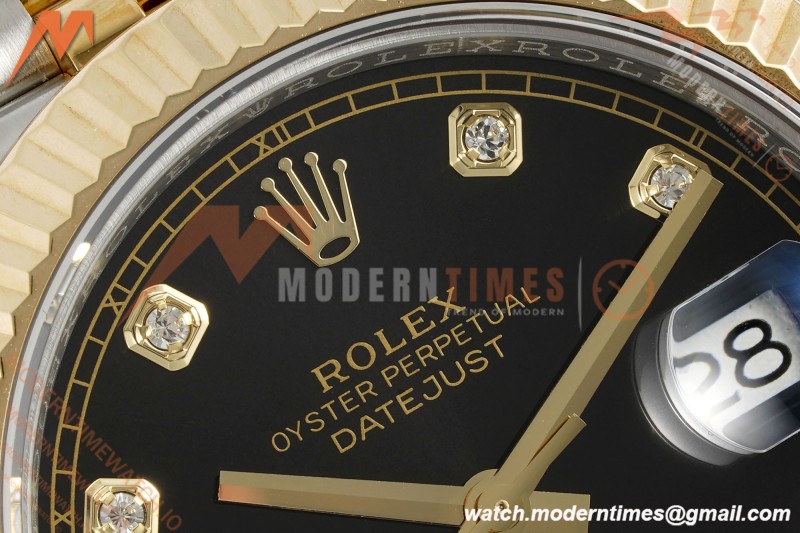 Rolex - DJ2 41mm 126333 Jub Flt Gold Wrapped Gain Weight YG/SS Blk/Dia 3EF V2 VR3235