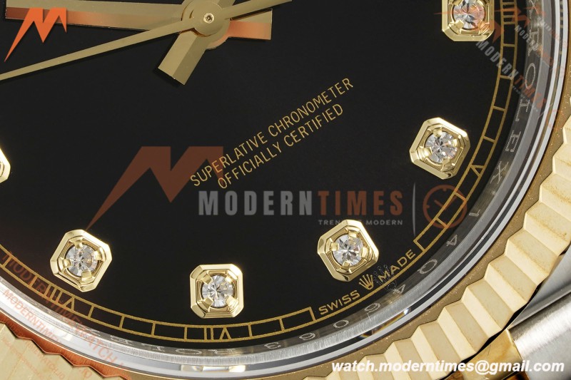 Rolex - DJ2 41mm 126333 Jub Flt Gold Wrapped Gain Weight YG/SS Blk/Dia 3EF V2 VR3235