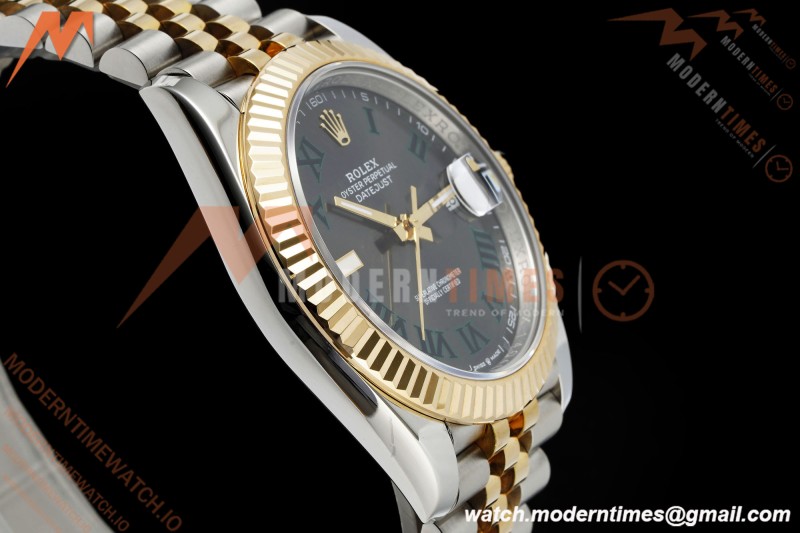 Rolex - DJ2 41mm 126333 Jub Flt Gold Wrapped Gain Weight YG/SS Wimbledon Grey/Rmn 3EF V2 VR3235 | 롤렉스 - DJ2 41mm 126333 주브 플랫 골드 랩드 게인 웨이트 YG/SS 윔블던 그레이/Rmn 3EF V2 VR3235
