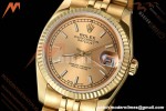 Rolex - Datejust 116238 36mm Jub Flt 316L YG/YG Gold/Stk DRF A2824