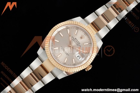 Rolex - Datejust 126331 41mm 904L Gain Weight Oys Flt RG/SS Champ/Stick ARF SH3235