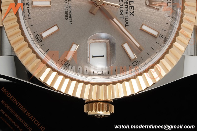 Rolex - Datejust 126331 41mm 904L Gain Weight Jub Flt RG/SS Champ/Stick ARF SH3235