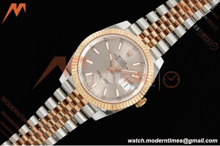 Rolex - Datejust 126331 41mm 904L Gain Weight Jub Flt RG/SS Champ/Stick ARF SH3235