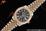 Rolex - Datejust 126331 41mm 904L Gain Weight Jub Flt RG/SS Blk/Stk ARF SH3235