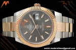 Rolex - Datejust 126331 41mm 904L Gain Weight Oys Flt RG/SS Grey/Stk ARF SH3235 | 롤렉스 - 데이트저스트 126331 41mm 904L 게인 웨이트 주브 플랫 레드/스틸 블랙/스틸 ARF SH3235