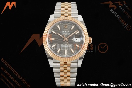 Rolex - Datejust 126331 41mm 904L Gain Weight Jub Flt RG/SS Grey/Stk ARF SH3235