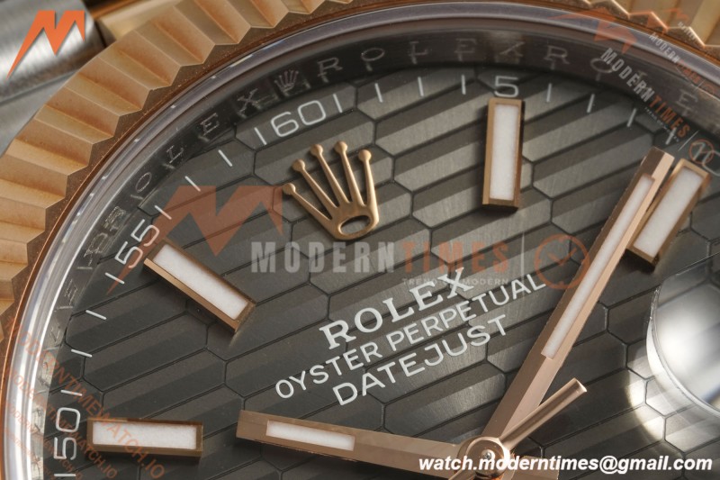 Rolex - Datejust 126331 41mm 904L Gain Weight Jub Flt RG/SS Grey/Stk ARF SH3235