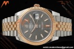 Rolex - Datejust 126331 41mm 904L Gain Weight Jub Flt RG/SS Grey/Stk ARF SH3235