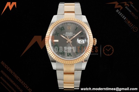 Rolex - Datejust 126331 41mm Wimbledon 904L Gain Weight Oys Flt RG/SS Grey/Rmn ARF SH3235