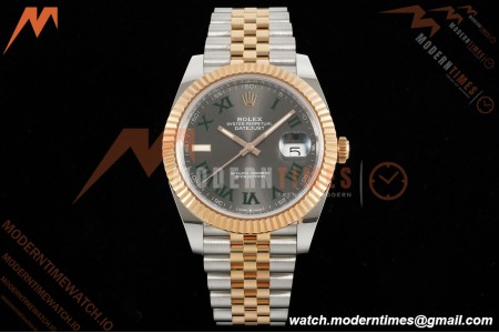 Rolex - Datejust 126331 41mm Wimbledon 904L Gain Weight Jub Flt RG/SS Grey/Rmn ARF SH3235