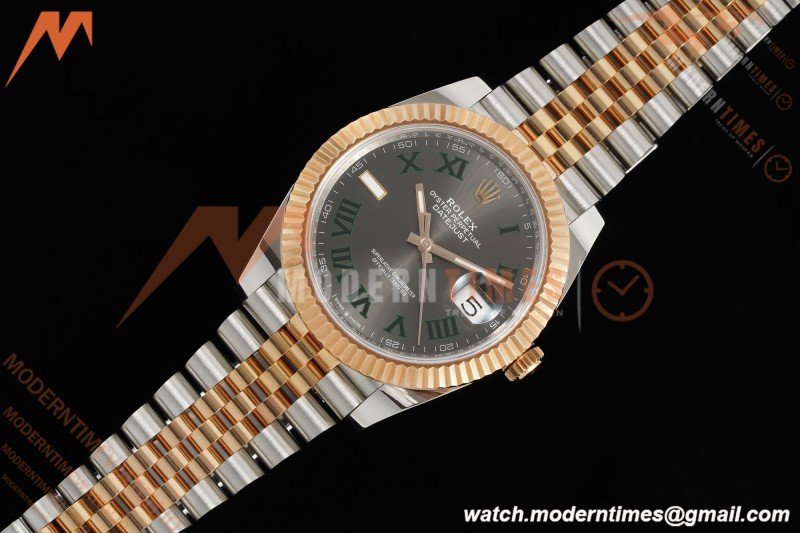 Rolex - Datejust 126331 41mm Wimbledon 904L Gain Weight Jub Flt RG/SS Grey/Rmn ARF SH3235