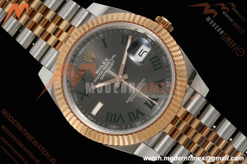 Rolex - Datejust 126331 41mm Wimbledon 904L Gain Weight Jub Flt RG/SS Grey/Rmn ARF SH3235