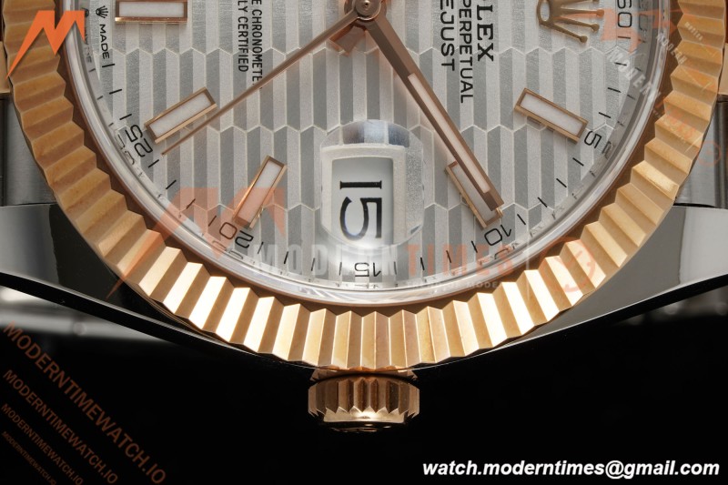 Rolex - Datejust 126331 41mm 904L Gain Weight Jub Flt RG/SS Silv/Stk ARF SH3235 | 롤렉스 - 데이트저스트 126331 41mm 904L 게인 웨이트 주브 플랫 RG/SS 실버/스틸 ARF SH3235