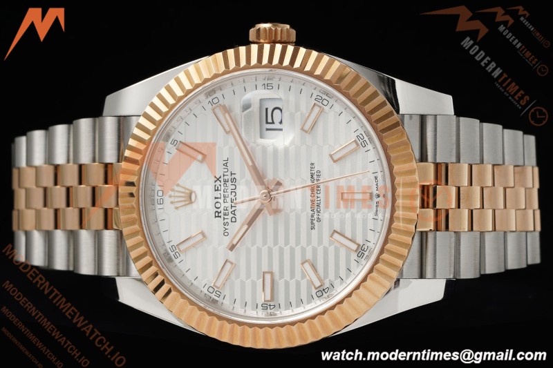 Rolex - Datejust 126331 41mm 904L Gain Weight Jub Flt RG/SS Silv/Stk ARF SH3235 | 롤렉스 - 데이트저스트 126331 41mm 904L 게인 웨이트 주브 플랫 RG/SS 실버/스틸 ARF SH3235