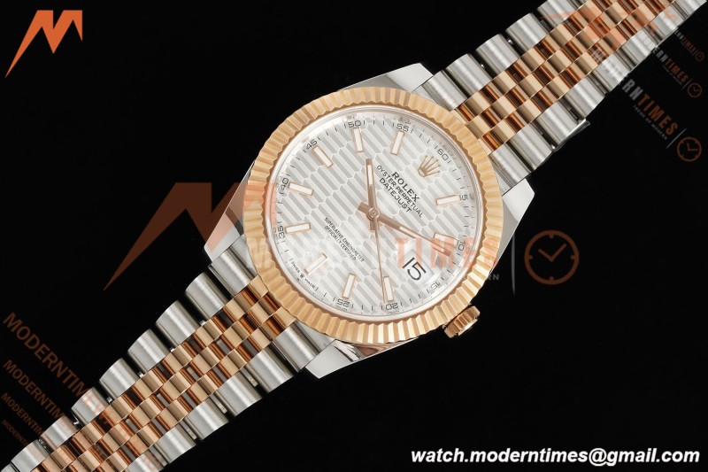 Rolex - Datejust 126331 41mm 904L Gain Weight Jub Flt RG/SS Silv/Stk ARF SH3235 | 롤렉스 - 데이트저스트 126331 41mm 904L 게인 웨이트 주브 플랫 RG/SS 실버/스틸 ARF SH3235
