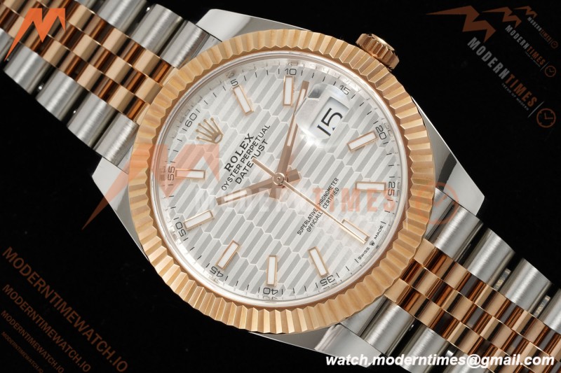 Rolex - Datejust 126331 41mm 904L Gain Weight Jub Flt RG/SS Silv/Stk ARF SH3235 | 롤렉스 - 데이트저스트 126331 41mm 904L 게인 웨이트 주브 플랫 RG/SS 실버/스틸 ARF SH3235