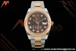 Rolex - Datejust 126331 41mm 904L Gain Weight Oys Flt RG/SS Brn/Dia ARF SH3235 | 롤렉스 - 데이트저스트 126331 41mm 904L 게인 웨이트 오이스터 퍼페츄얼 RG/SS 브라운/다이아 ARF SH3235