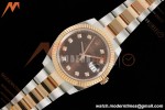 Rolex - Datejust 126331 41mm 904L Gain Weight Oys Flt RG/SS Brn/Dia ARF SH3235 | 롤렉스 - 데이트저스트 126331 41mm 904L 게인 웨이트 오이스터 퍼페츄얼 RG/SS 브라운/다이아 ARF SH3235