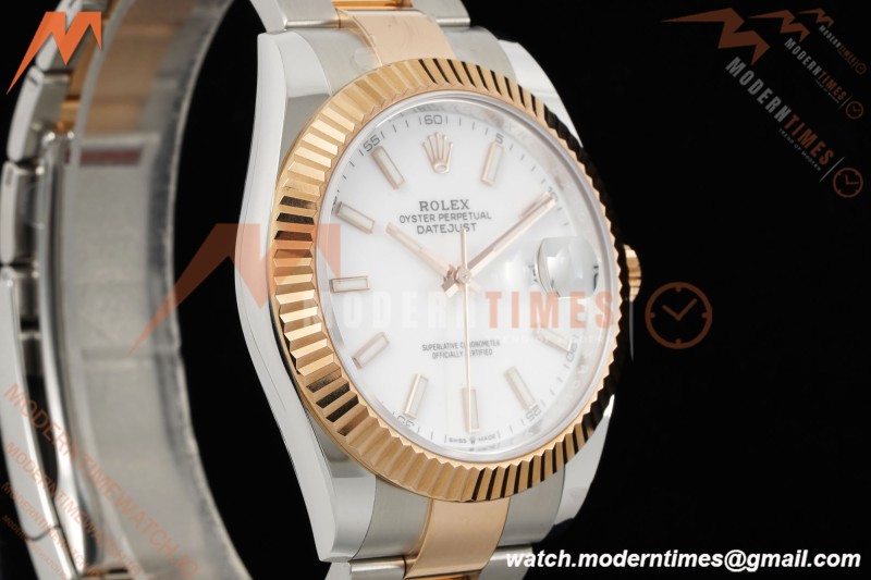 Rolex - Datejust 126331 41mm 904L Gain Weight Oys Flt RG/SS Wht/Stk ARF SH3235 | 롤렉스 - 데이트저스트 126331 41mm 904L 게인 웨이트 오이스터 퍼페츄얼 RG/SS 화이트/스틸 ARF SH3235