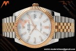 Rolex - Datejust 126331 41mm 904L Gain Weight Jub Flt RG/SS Wht/Stk ARF SH3235