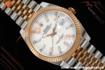 Rolex - Datejust 126331 41mm 904L Gain Weight Jub Flt RG/SS Wht/Stk ARF SH3235
