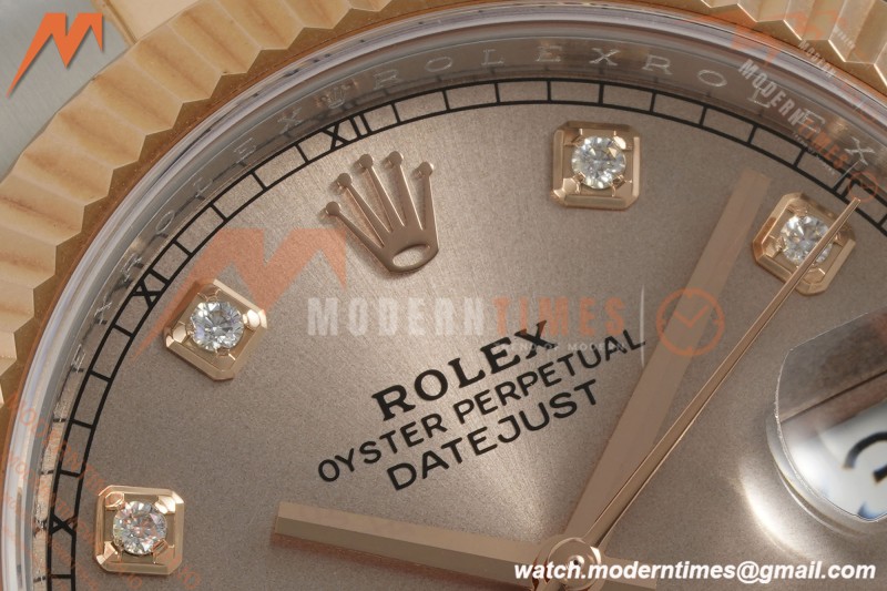 Rolex - Datejust 126331 41mm 904L Gain Weight Oys Flt RG/SS Champ/Dia ARF SH3235