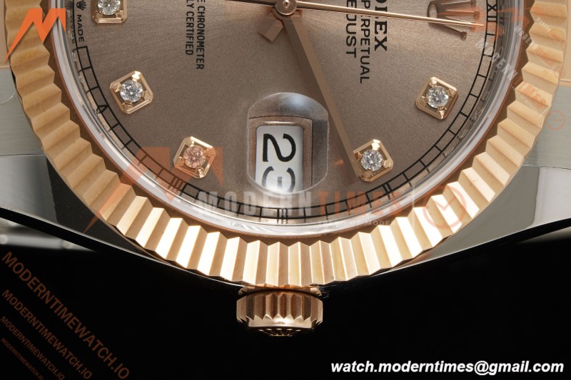 Rolex - Datejust 126331 41mm 904L Gain Weight Oys Flt RG/SS Champ/Dia ARF SH3235