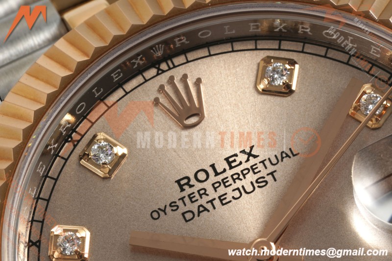 Rolex - Datejust 126331 41mm 904L Gain Weight Jub Flt RG/SS Champ/Dia ARF SH3235 | 롤렉스 - 데이트저스트 126331 41mm 904L 게인 웨이트 주브 플랫 RG/SS 챔프/다이아 ARF SH3235