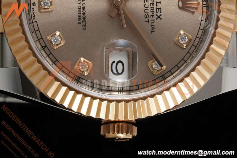 Rolex - Datejust 126331 41mm 904L Gain Weight Jub Flt RG/SS Champ/Dia ARF SH3235 | 롤렉스 - 데이트저스트 126331 41mm 904L 게인 웨이트 주브 플랫 RG/SS 챔프/다이아 ARF SH3235