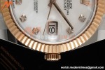 Rolex - Datejust 126331 41mm 904L Gain Weight Oys Flt RG/SS W-Mop/Dia ARF SH3235